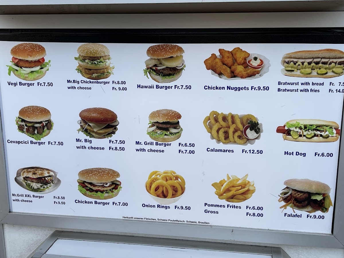 Mr. Grill Photo Menu 2