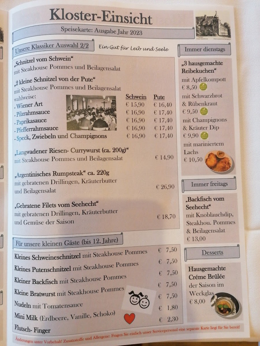 Restaurant und Biergarten Kloster Langwaden Photo Menu 6