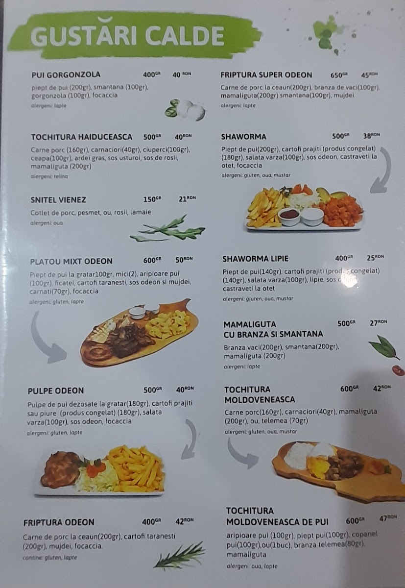 Restaurant Odeon Photo Menu 1