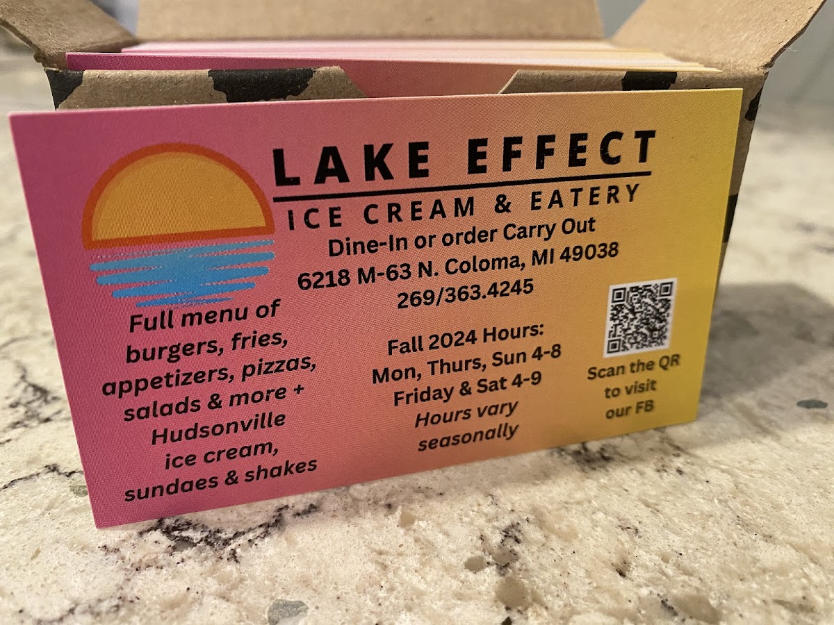 Lake Michigan Beach Ice Cream & Eatery Photo Menu 2