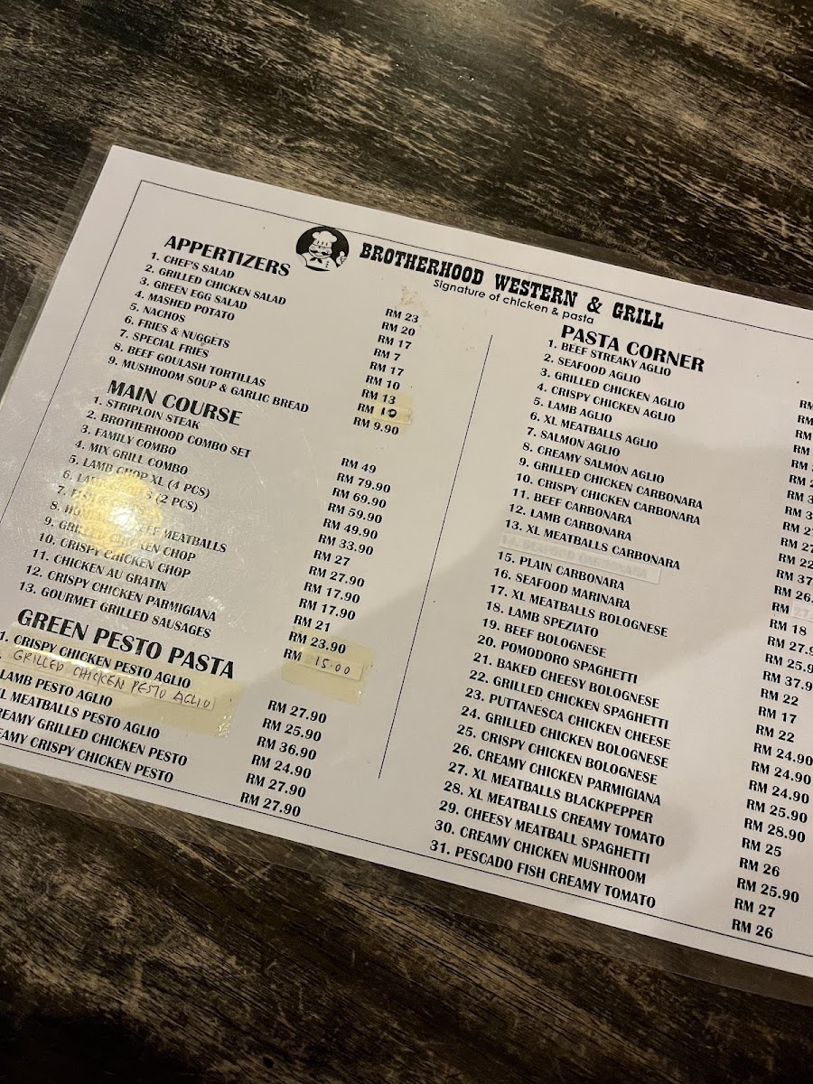Brotherhood Western & Grill Photo Menu 5