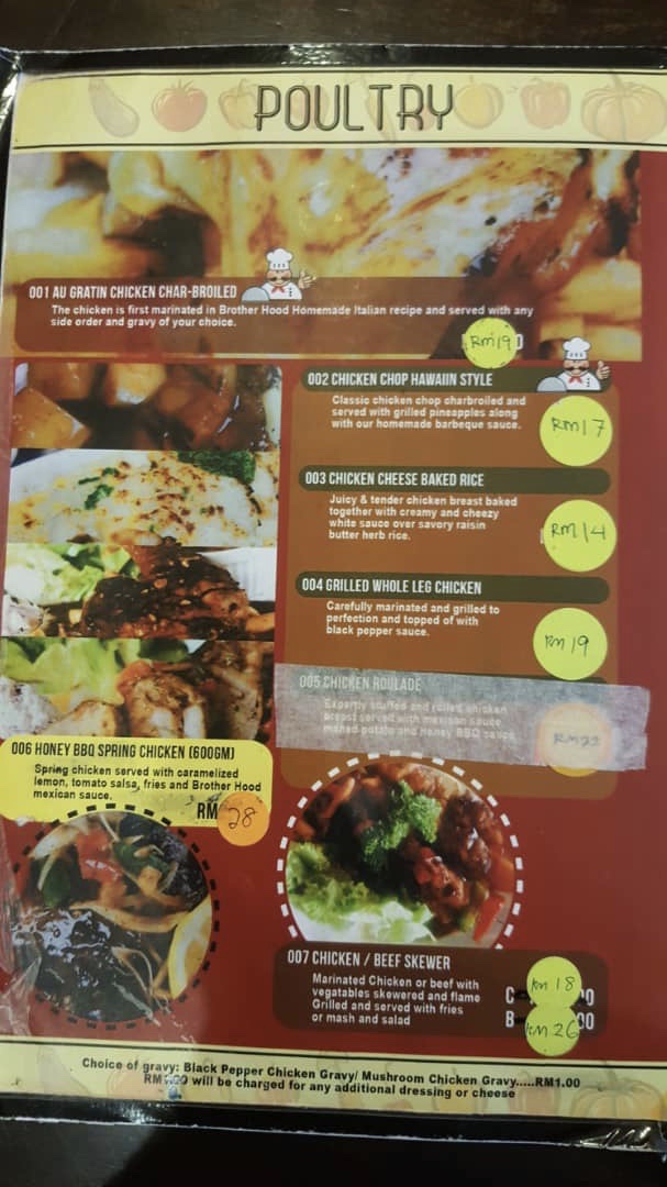 Brotherhood Western & Grill Photo Menu 9