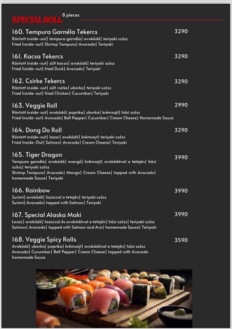 Dong Do Restaurant Photo Menu 1