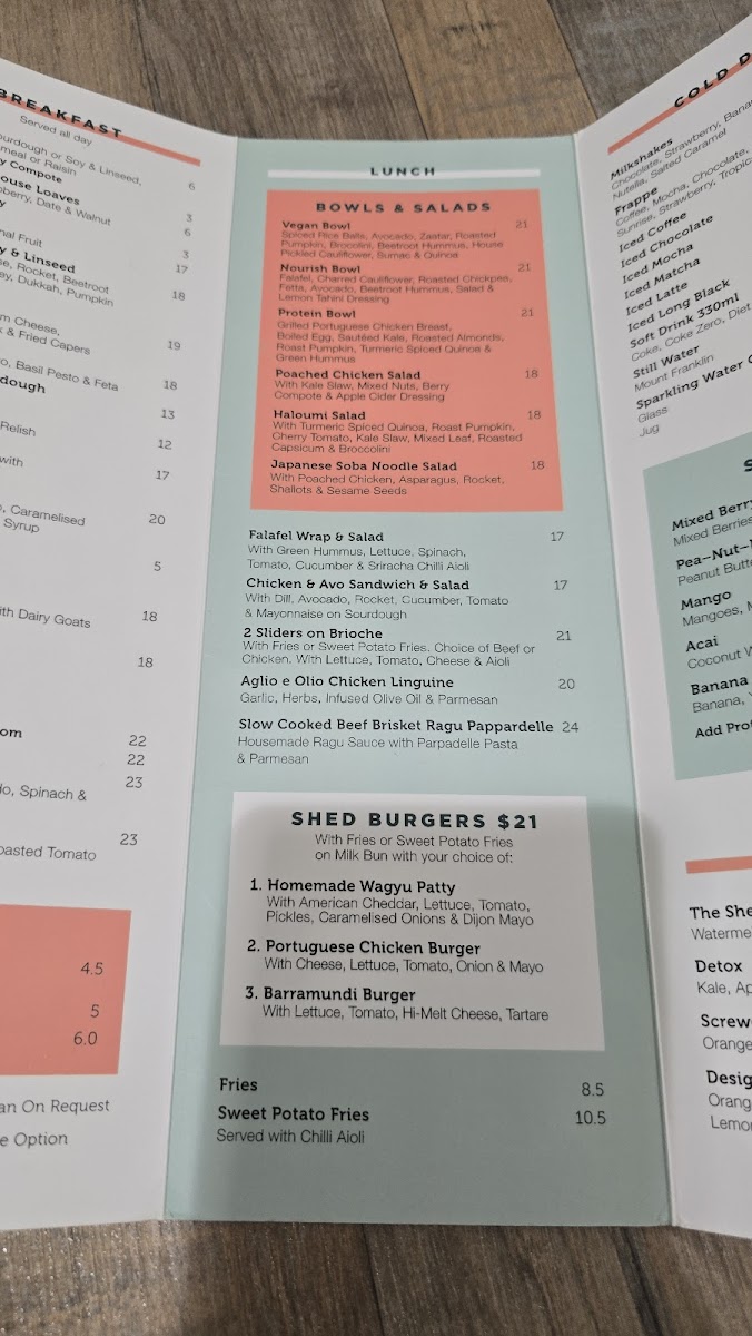 The Shed Cafe - Randwick Photo Menu 4