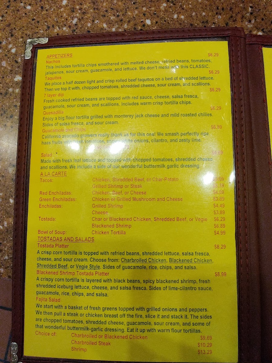 Michael's Grill & Taqueria Photo Menu 7