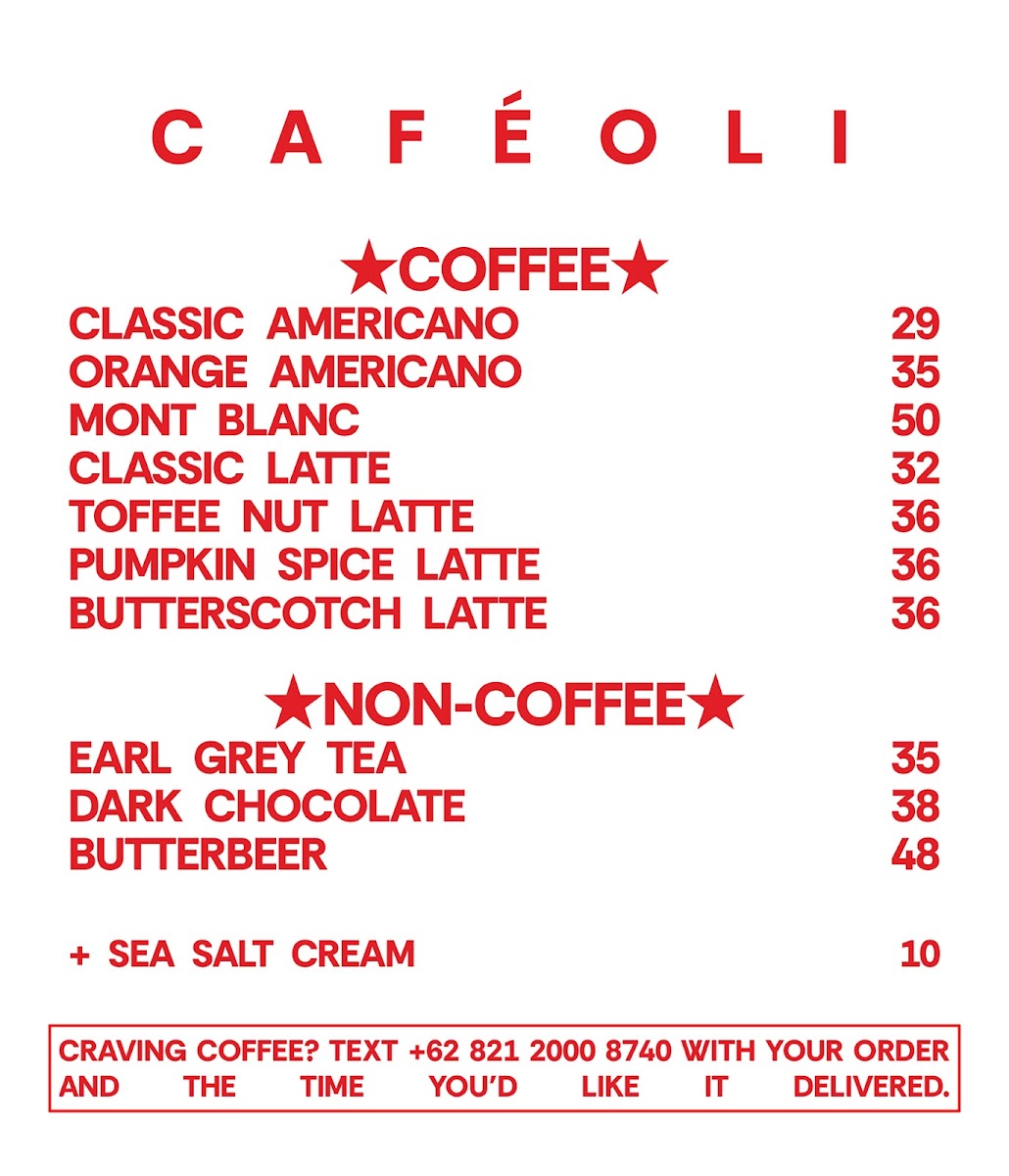 C A F É O L I Photo Menu 3