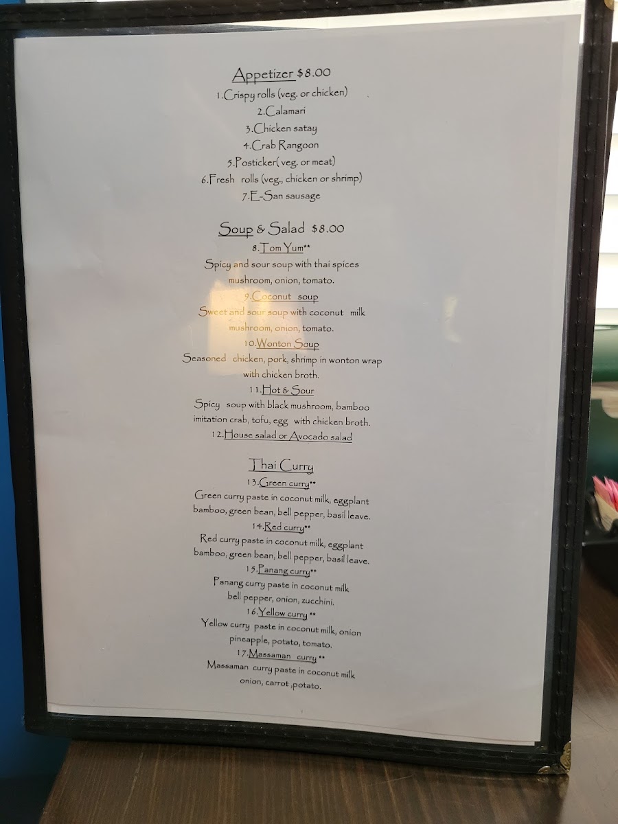 Thai and Vine Photo Menu 6
