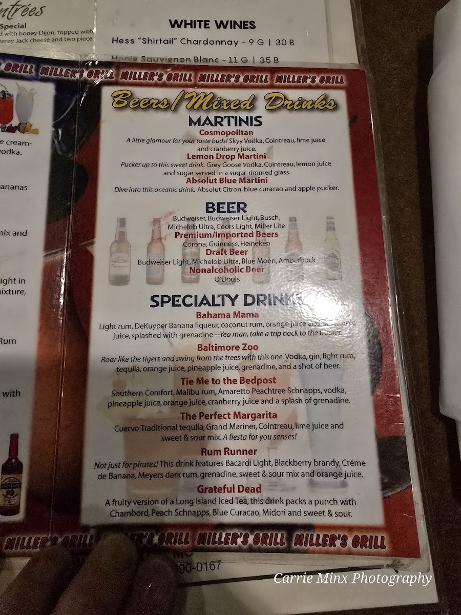 Miller's Grill Inc Photo Menu 4