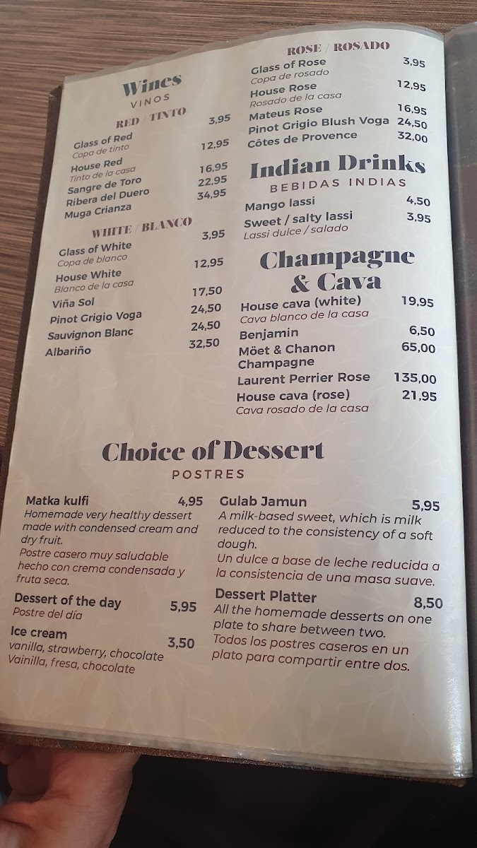 Maurya Indian Restaurant Photo Menu 5