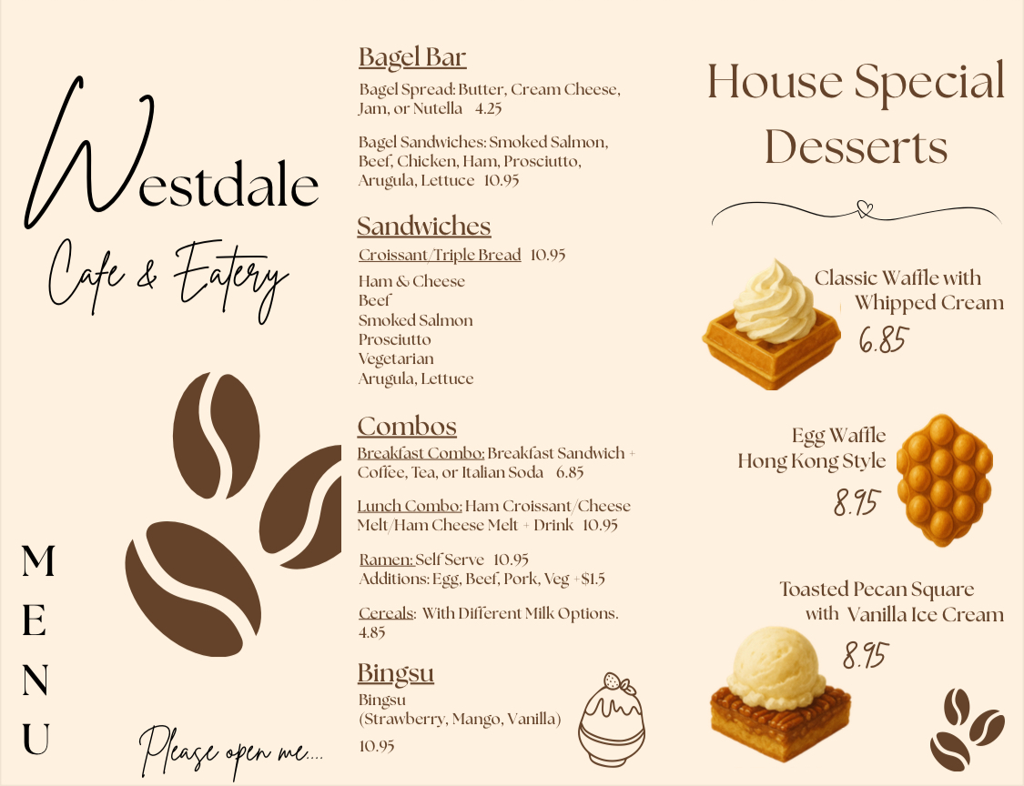 Westdale Cafe Photo Menu 4