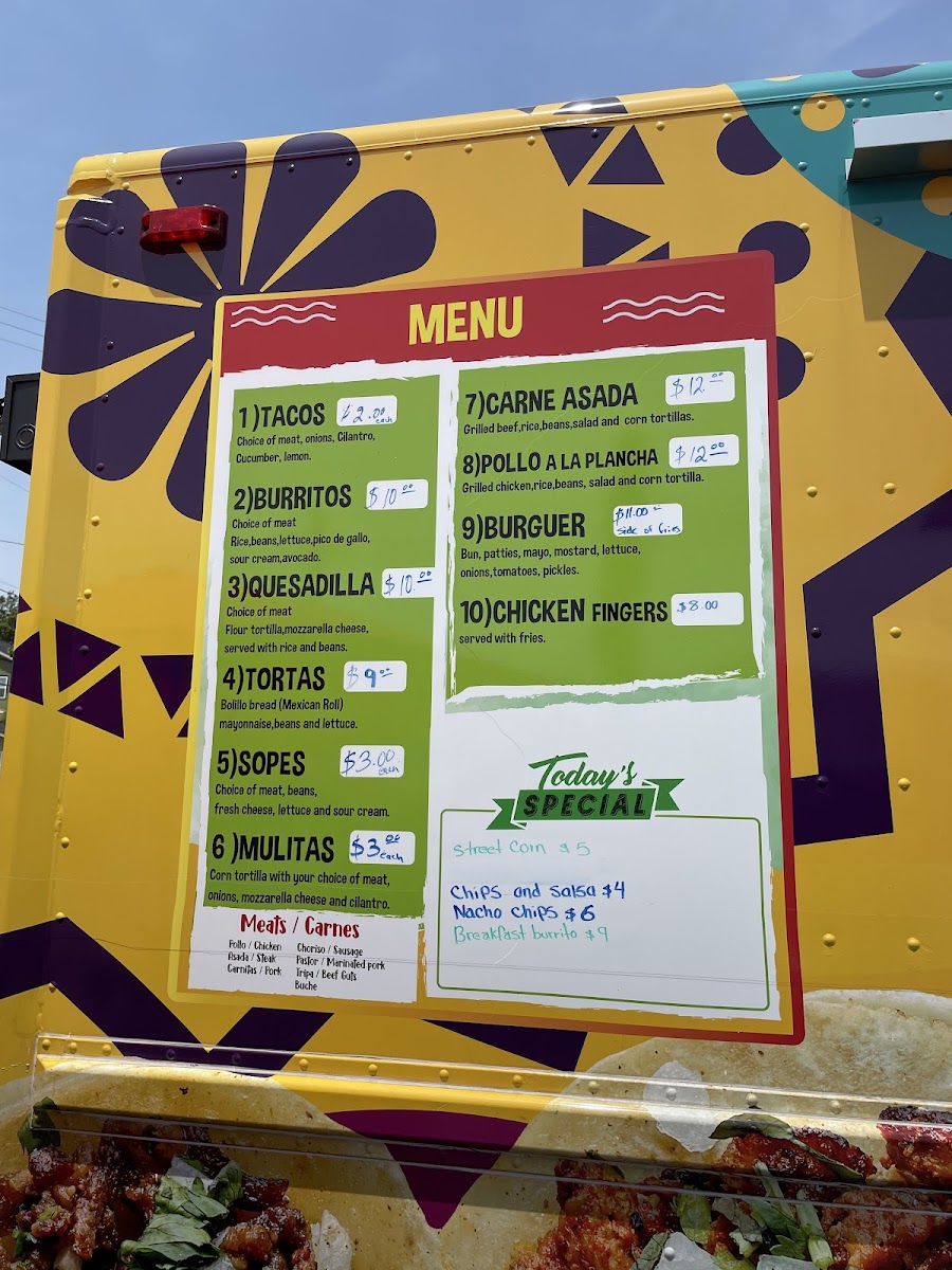 M&M Taqueria Photo Menu 2