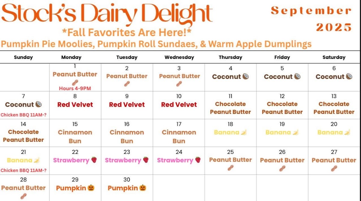 Stocks Dairy Delight Photo Menu 5