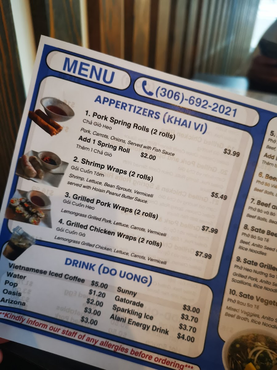 Pho Minh Photo Menu 7
