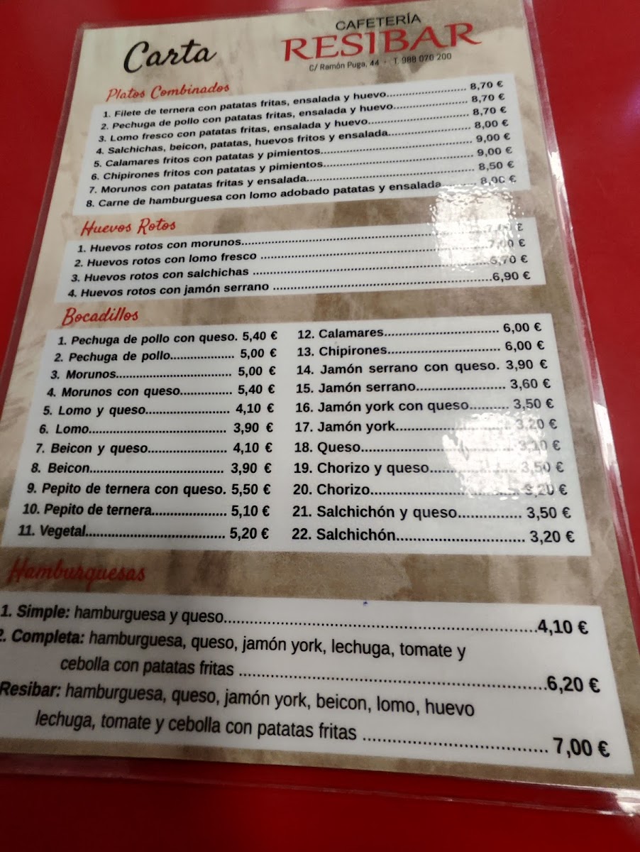 Cafetería RESIBAR Photo Menu 5