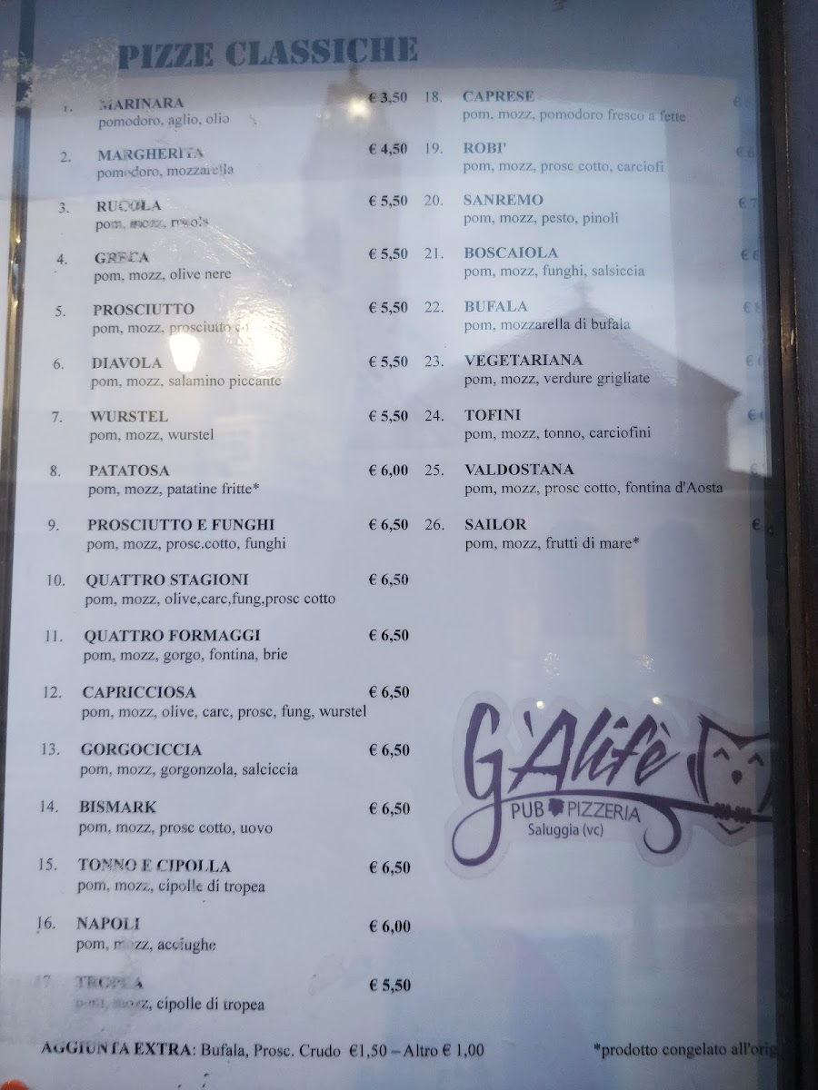 Pizzeria G'Alifè Photo Menu 7