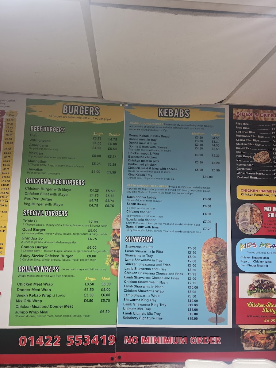 The kebabery Photo Menu 2