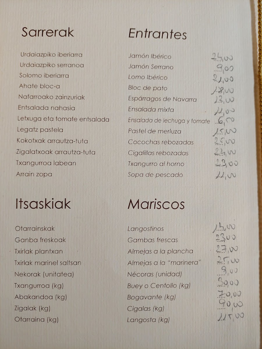 El Astillero Photo Menu 1