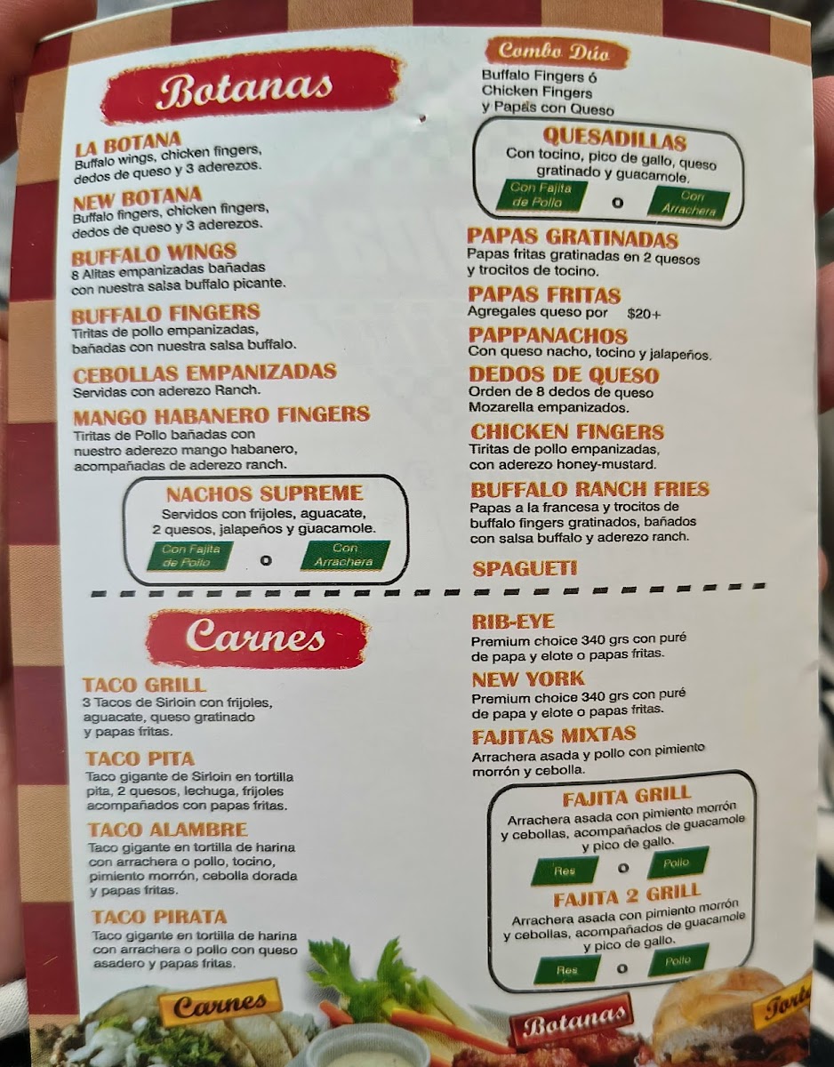 Papa’s Grill Photo Menu 1