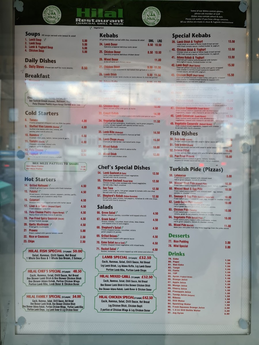 Hilal Restaurant Photo Menu 2