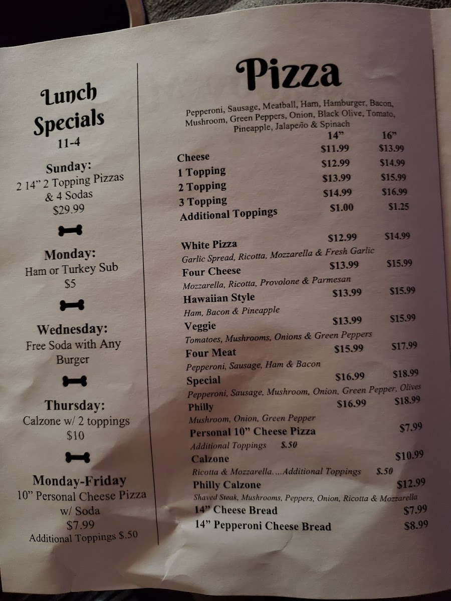 Maddy Moe’s Pizza Photo Menu 9
