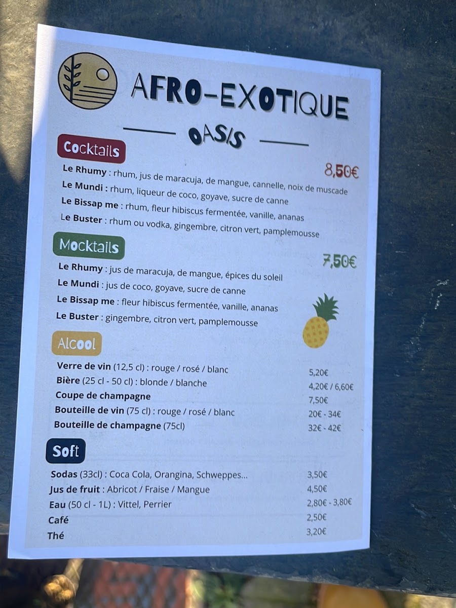 KAYOU RESTAURANT AFRO-EXOTIQUE Photo Menu 6