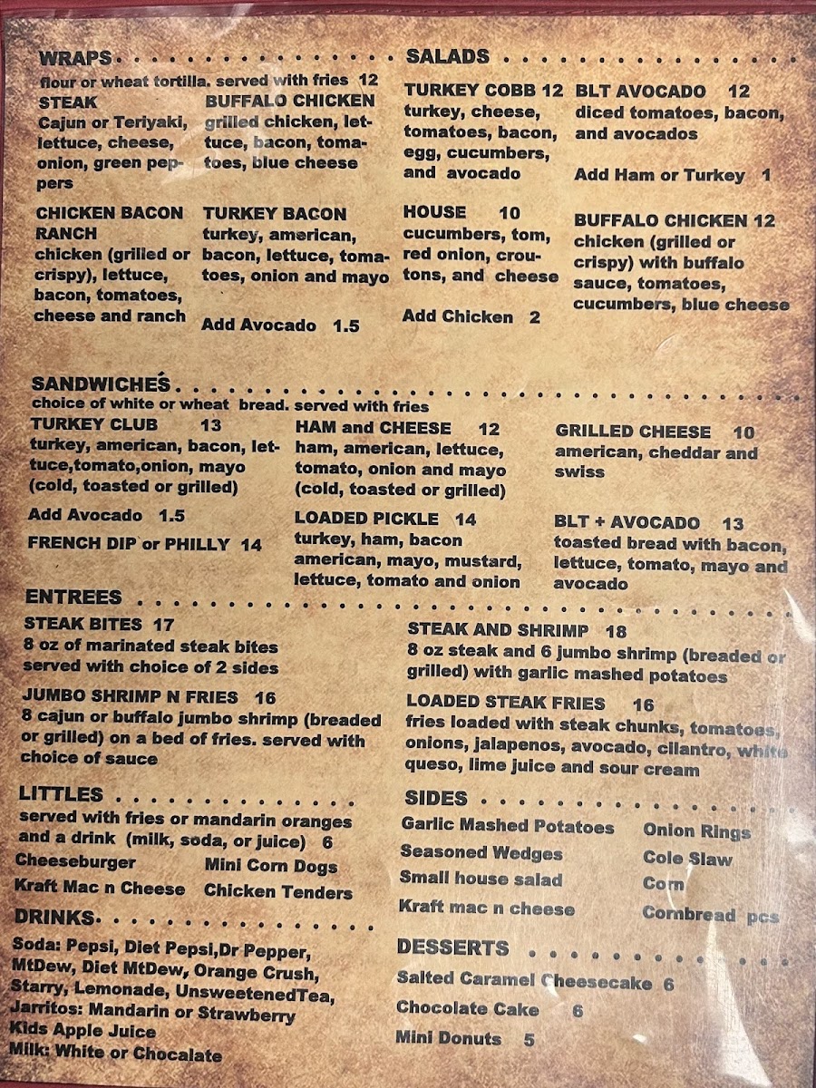 The Rusty Spoke Photo Menu 3