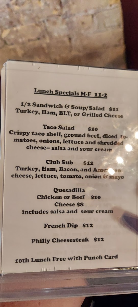 The Rusty Spoke Photo Menu 9