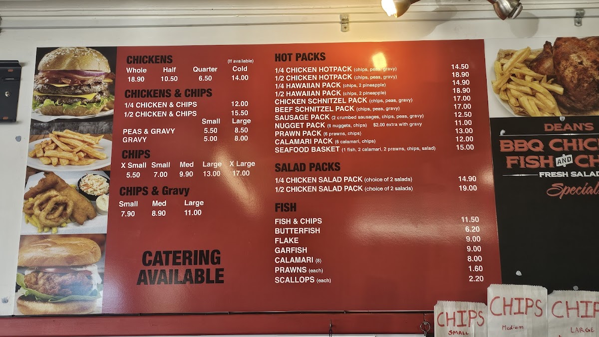 Dean's Barbecue Chicken Photo Menu 1