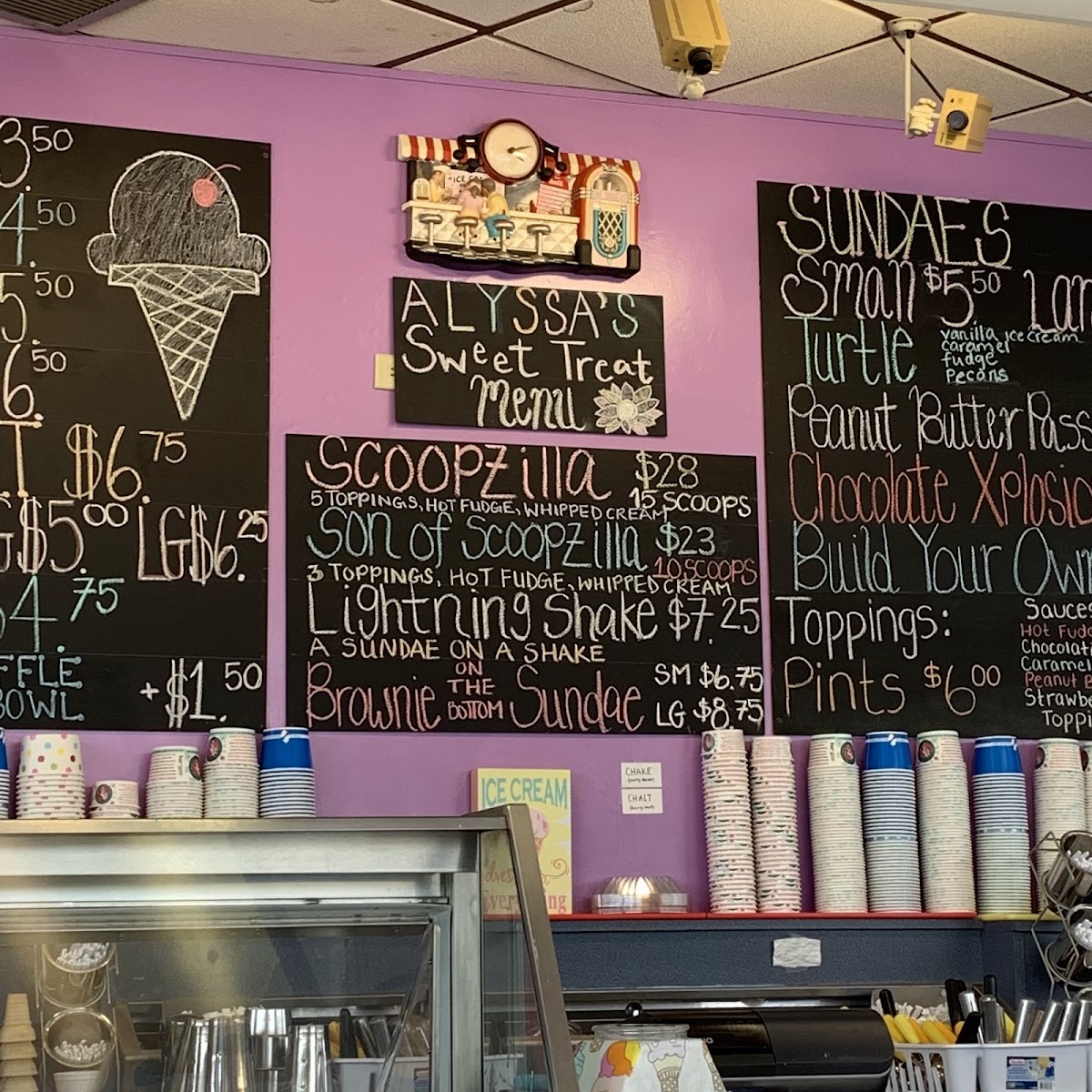 Sprinkles Ice Cream Shoppe Photo Menu 2
