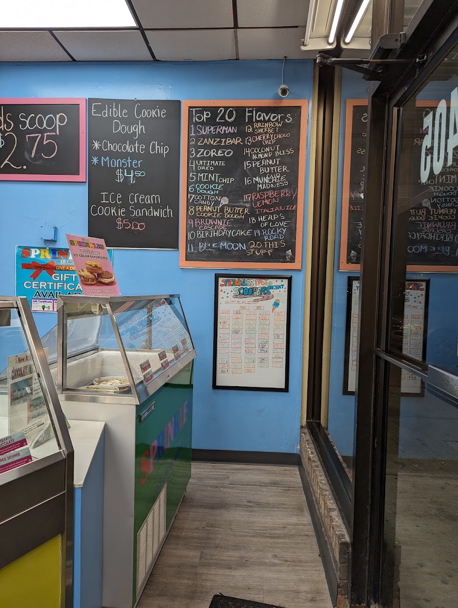 Sprinkles Ice Cream Shoppe Photo Menu 6