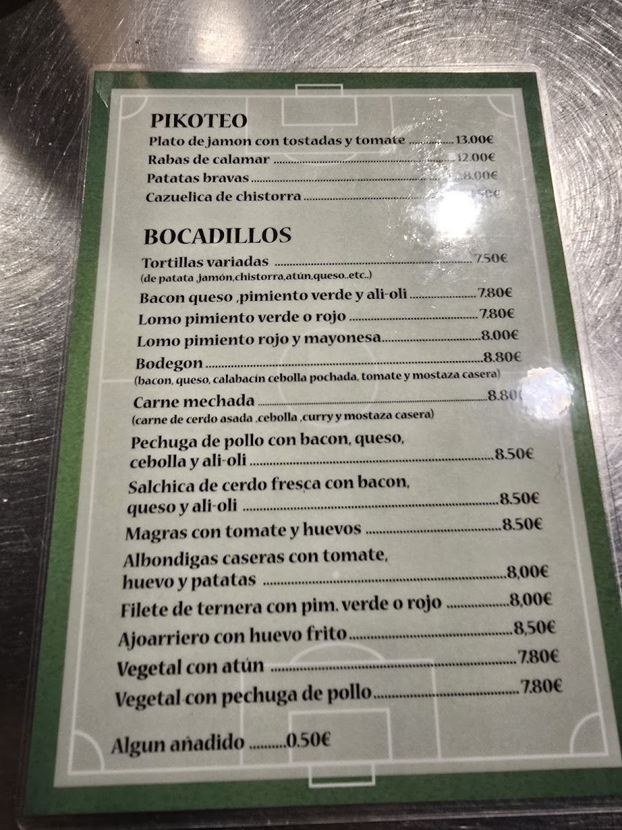 Restaurante El Bodegón del Sadar Photo Menu 1