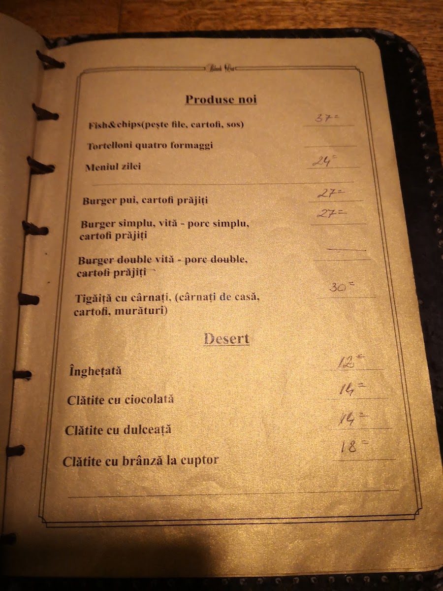 Black Cat Photo Menu 1