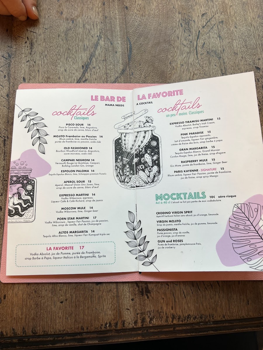 La Favorite Saint-Paul Photo Menu 10
