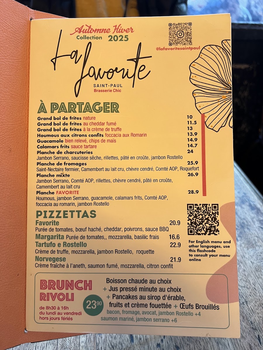 La Favorite Saint-Paul Photo Menu 3