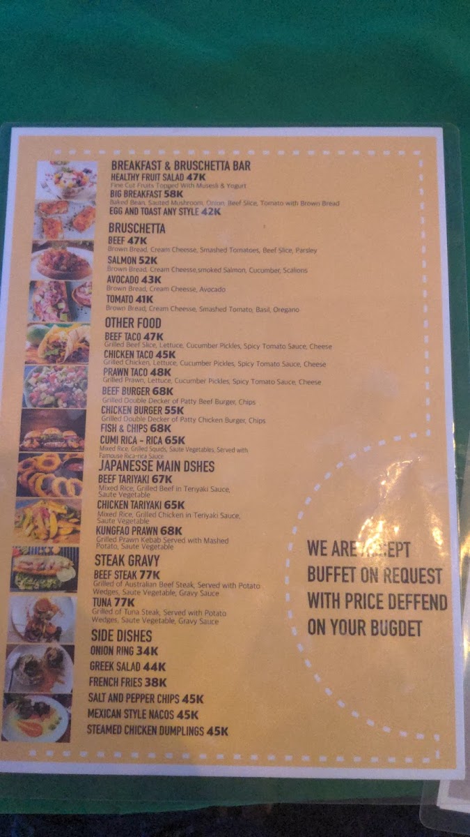Good Times Gili T Photo Menu 4