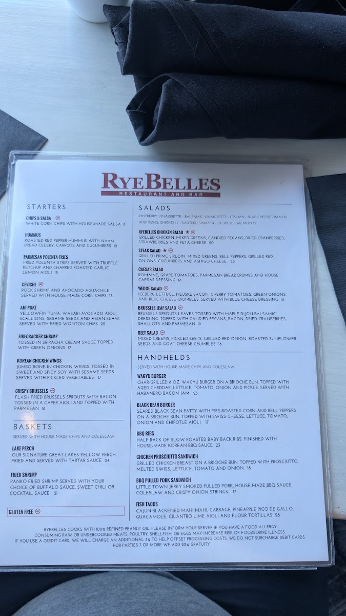 RyeBelles Restaurant & Bar Photo Menu 4