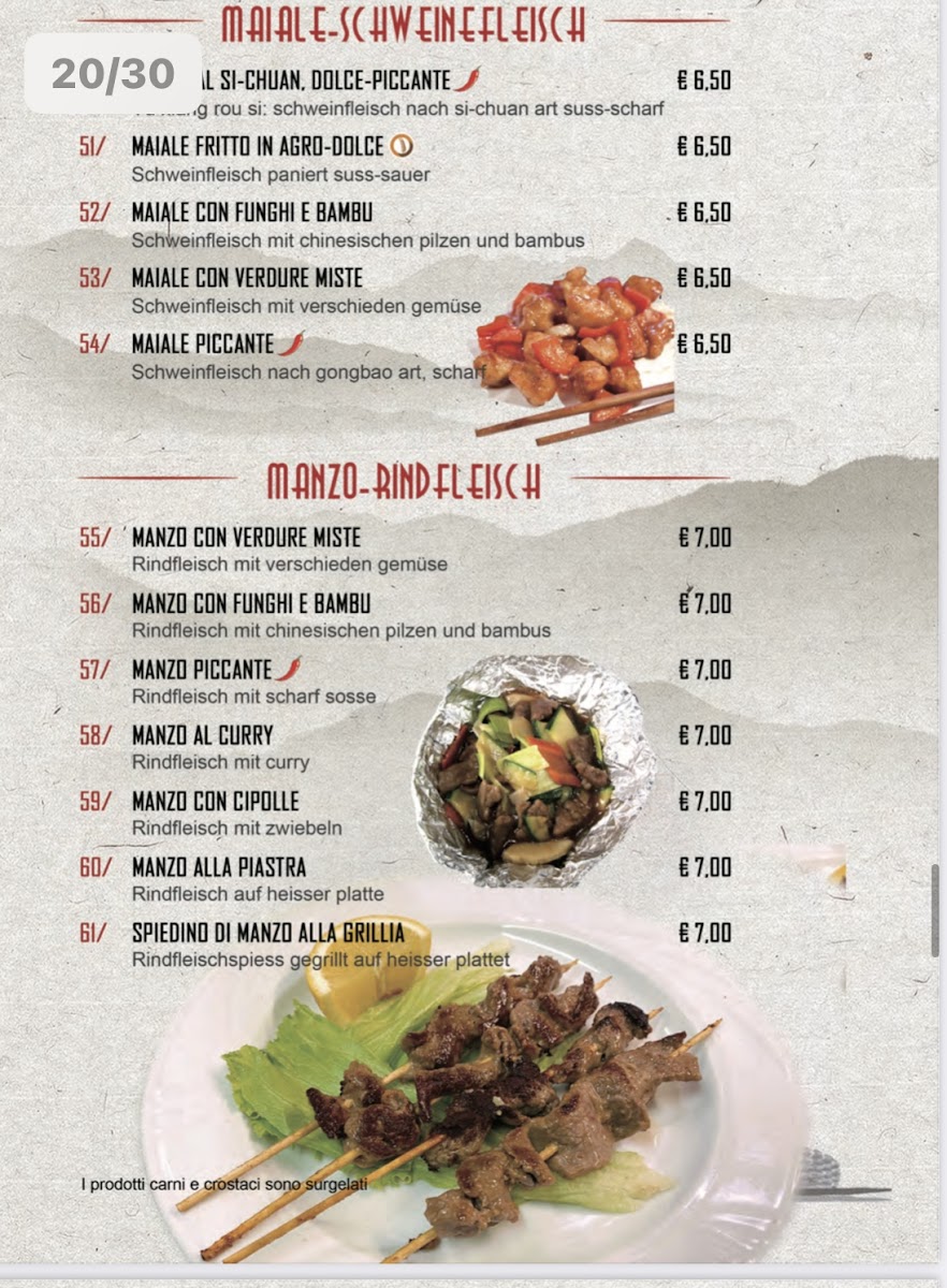 Ristorante Bella Cina Photo Menu 3