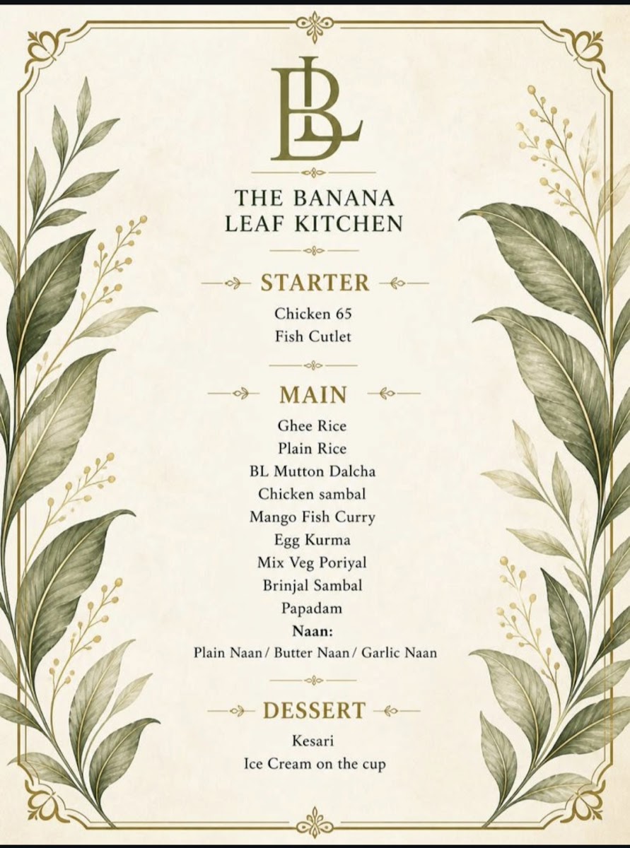 The Banana Leaf Kitchen Photo Menu 3