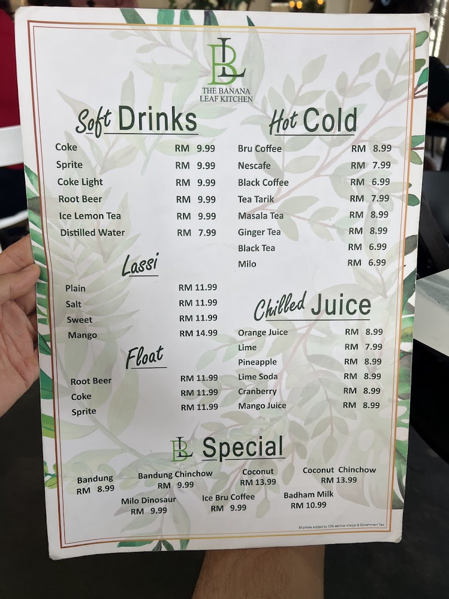 The Banana Leaf Kitchen Photo Menu 7