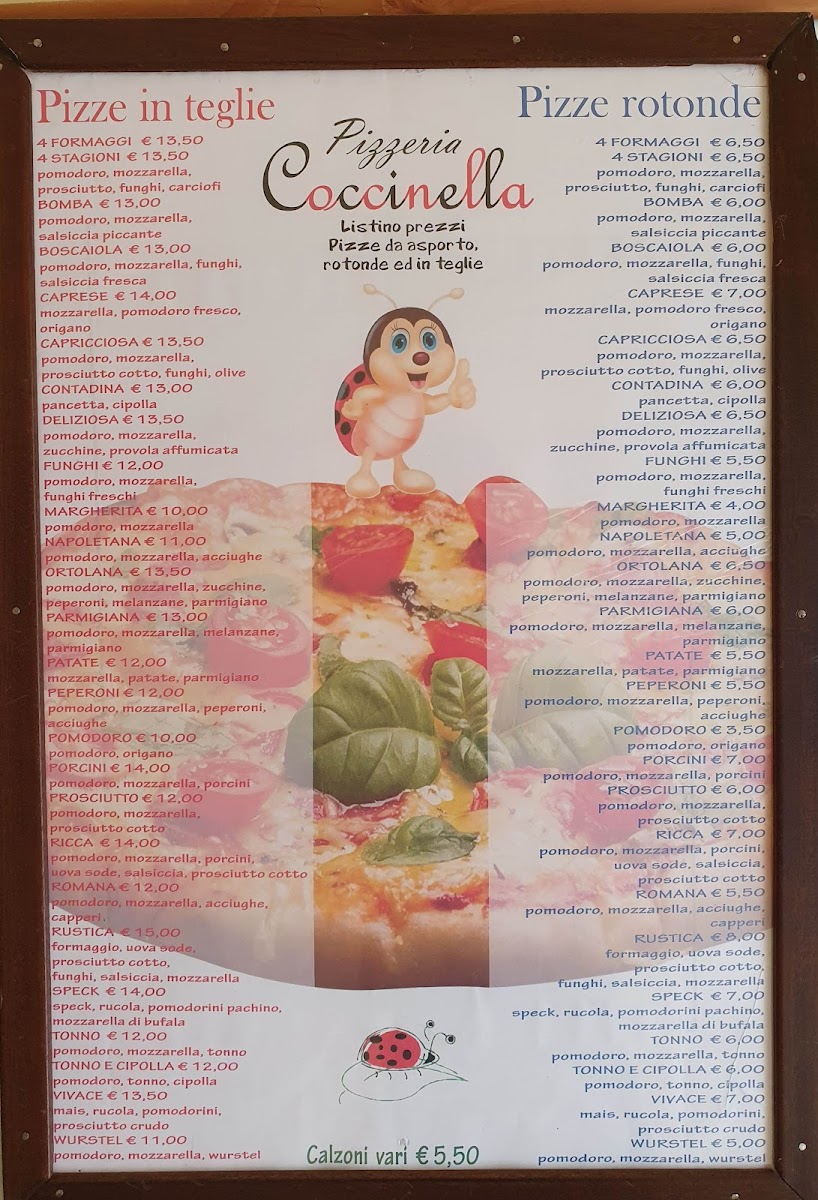 La Coccinella - Vitale Giovanni Antonio Photo Menu 2