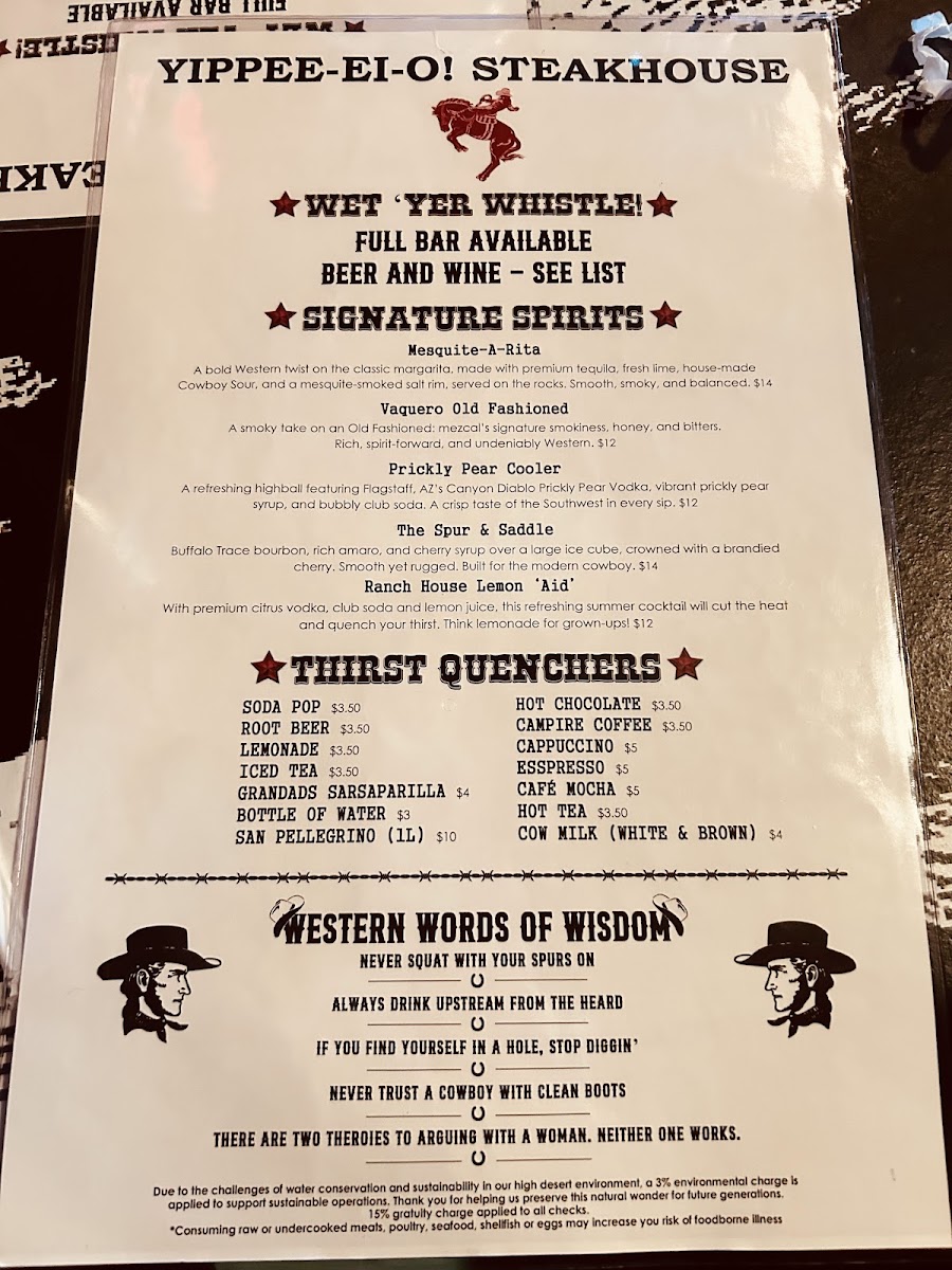 Yippee-Ei-O! Steakhouse Photo Menu 3