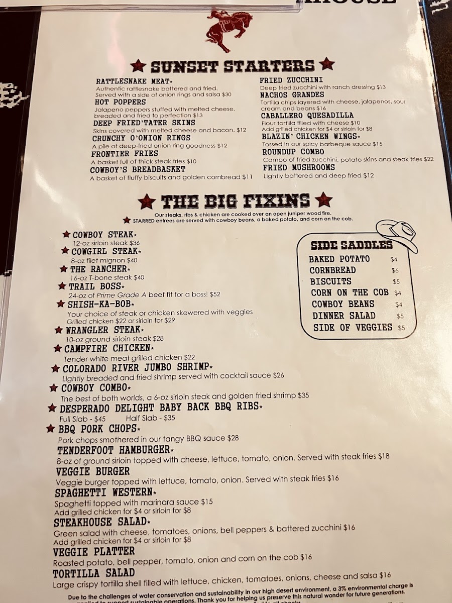 Yippee-Ei-O! Steakhouse Photo Menu 5