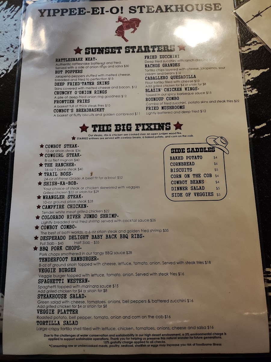 Yippee-Ei-O! Steakhouse Photo Menu 8