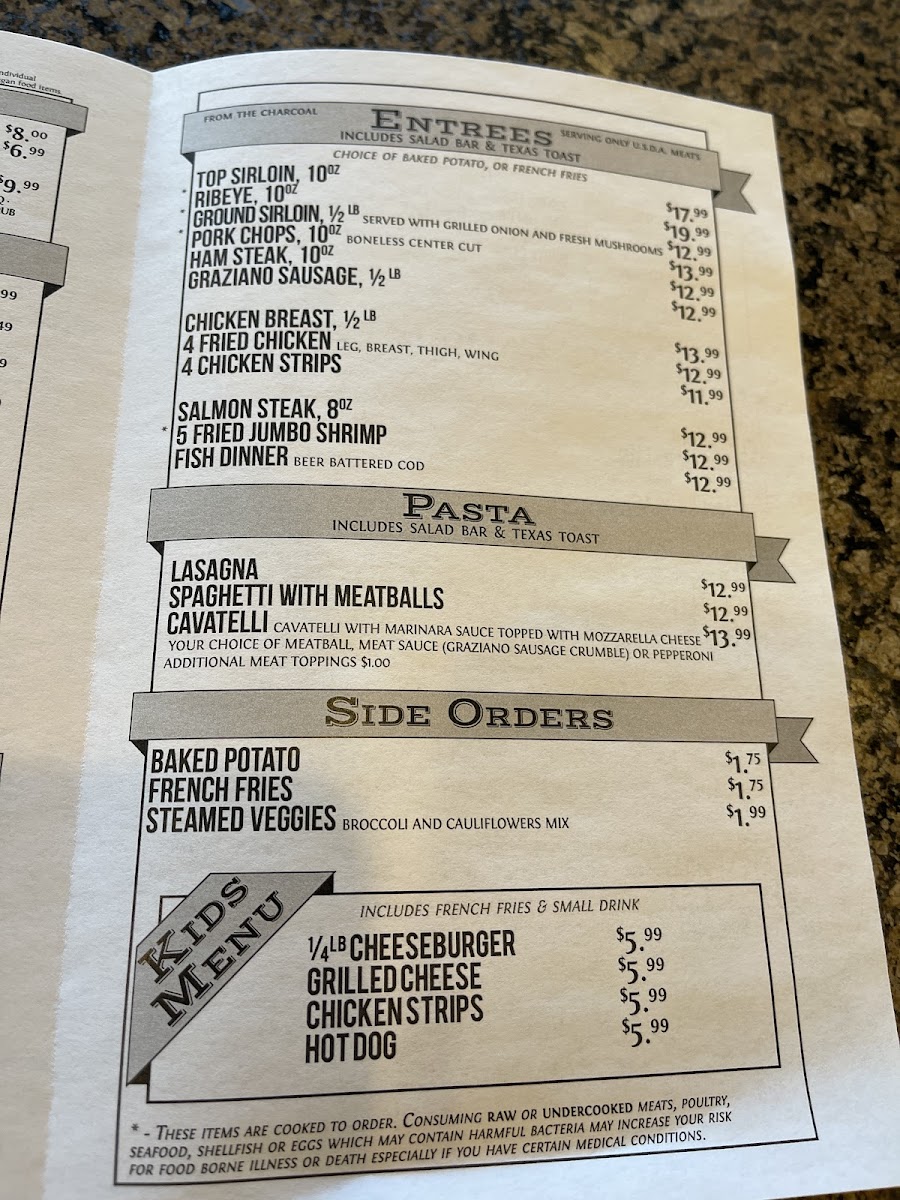 Winn's Pizza and Steakhouse Norwalk Photo Menu 3