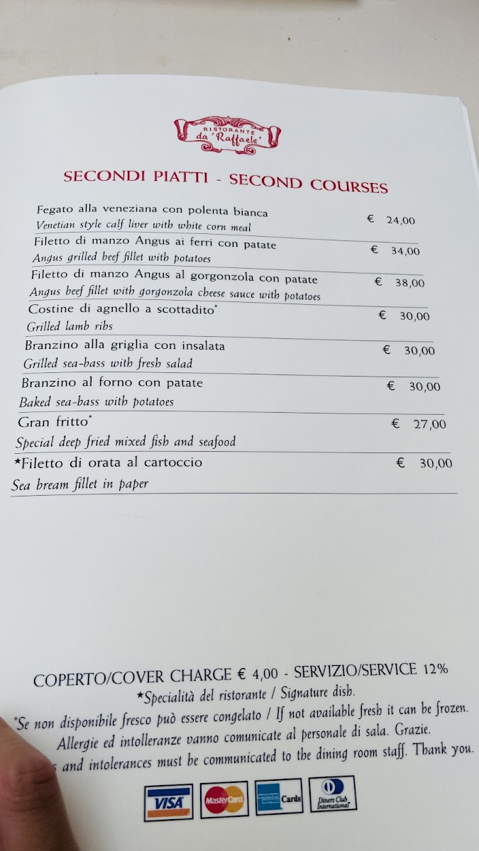 Ristorante da Raffaele Photo Menu 1
