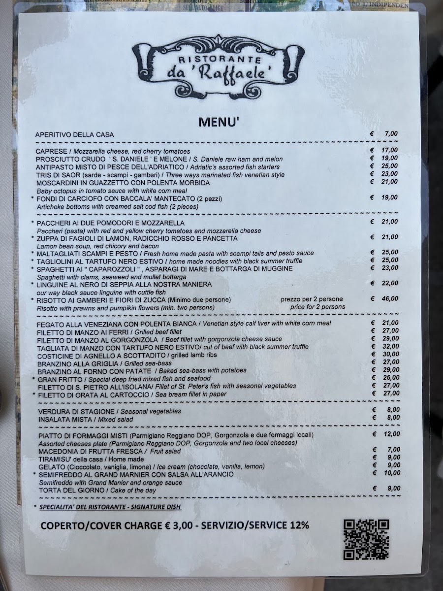 Ristorante da Raffaele Photo Menu 10