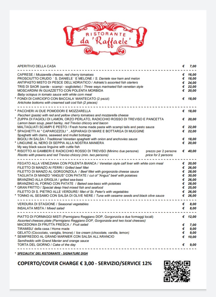 Ristorante da Raffaele Photo Menu 4
