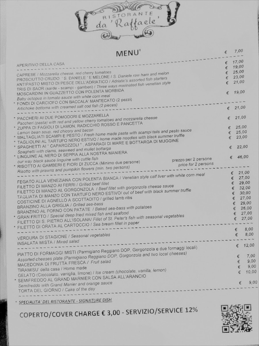 Ristorante da Raffaele Photo Menu 5