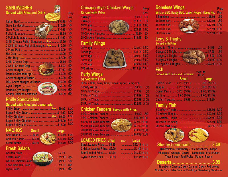 Star Fish Chicken & Gyros Photo Menu 1