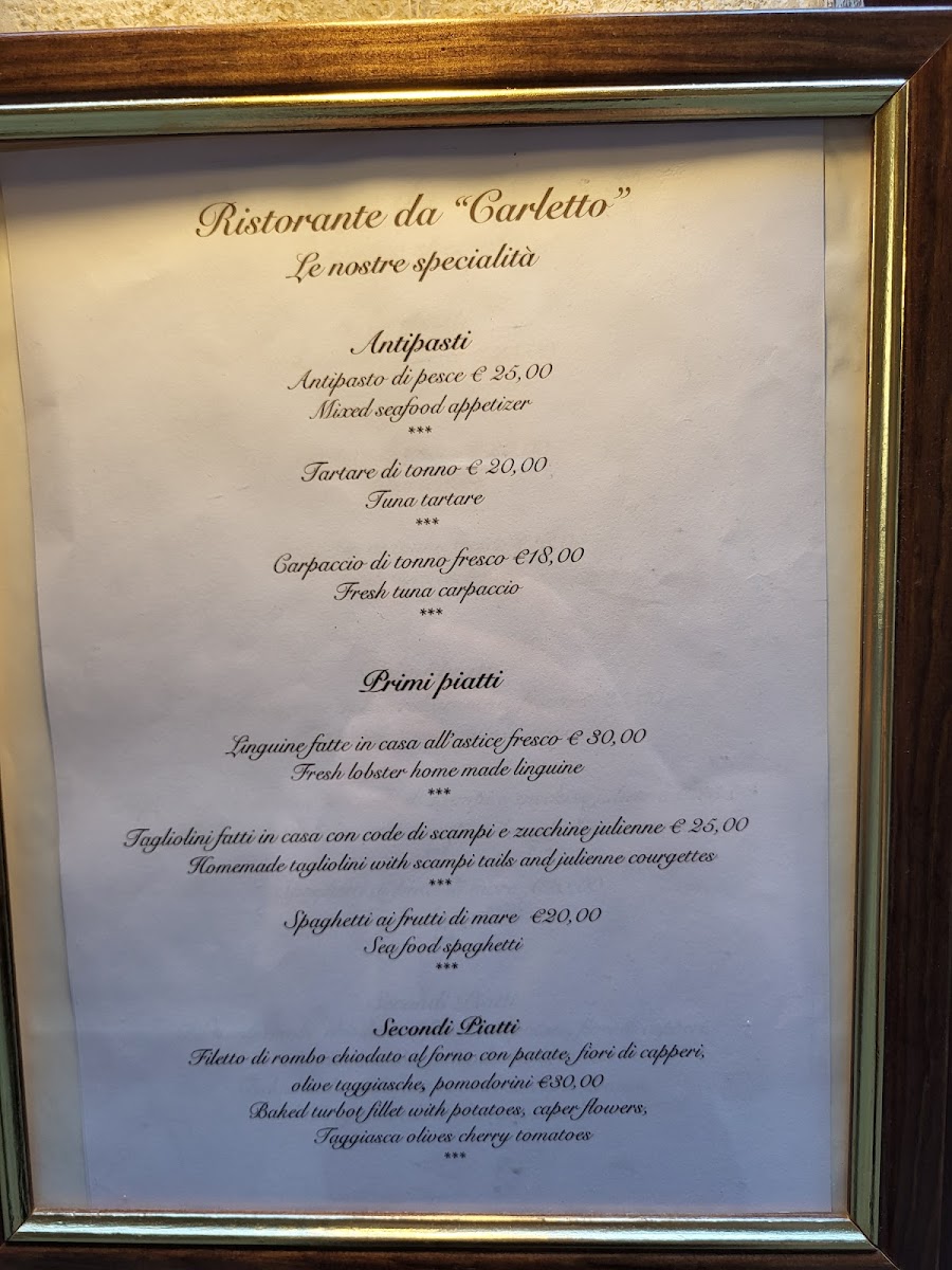 Ristorante Da Carletto Photo Menu 3